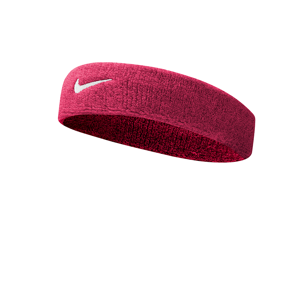 Bandeau Nike Swoosh - Rose Vif/Blanc