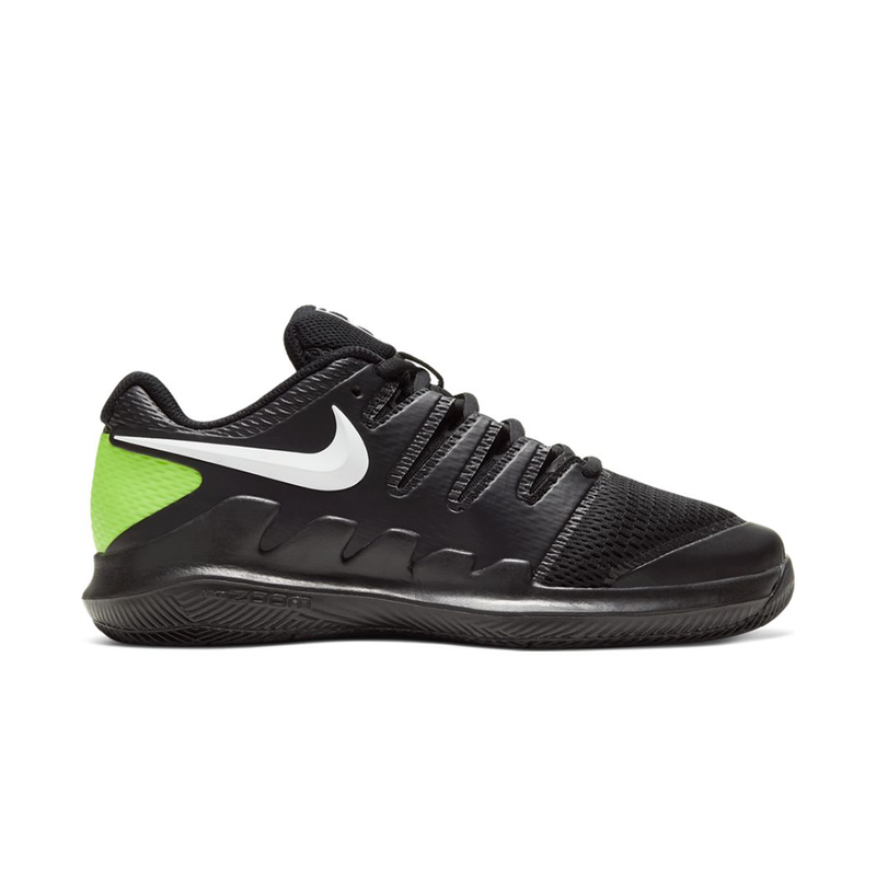 Nike Court JR Vapor X (Junior) - Black/White/Volt