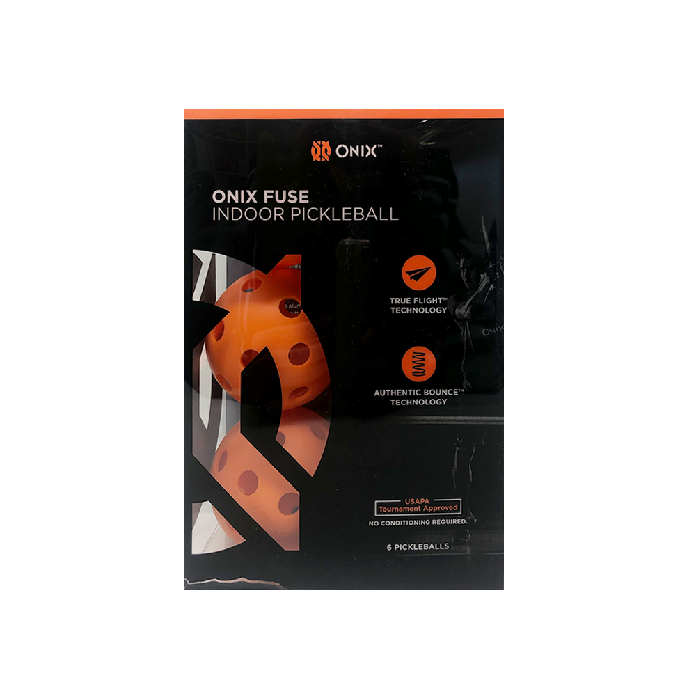 Onix Fuse Indoor Pickleball (6 Balls) - Orange