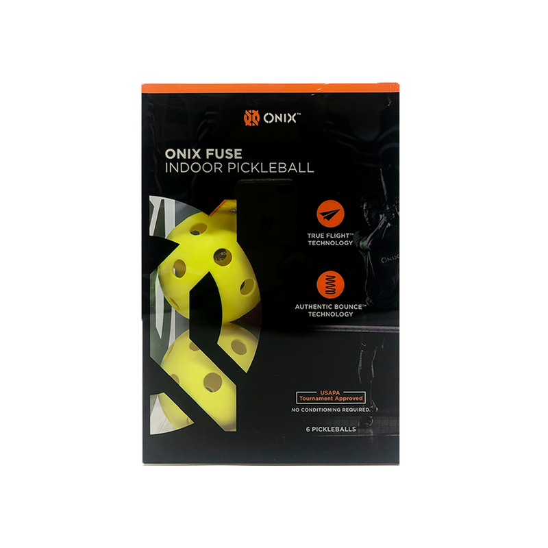Onix Fuse Indoor Pickleball (6 Balls) - Yellow