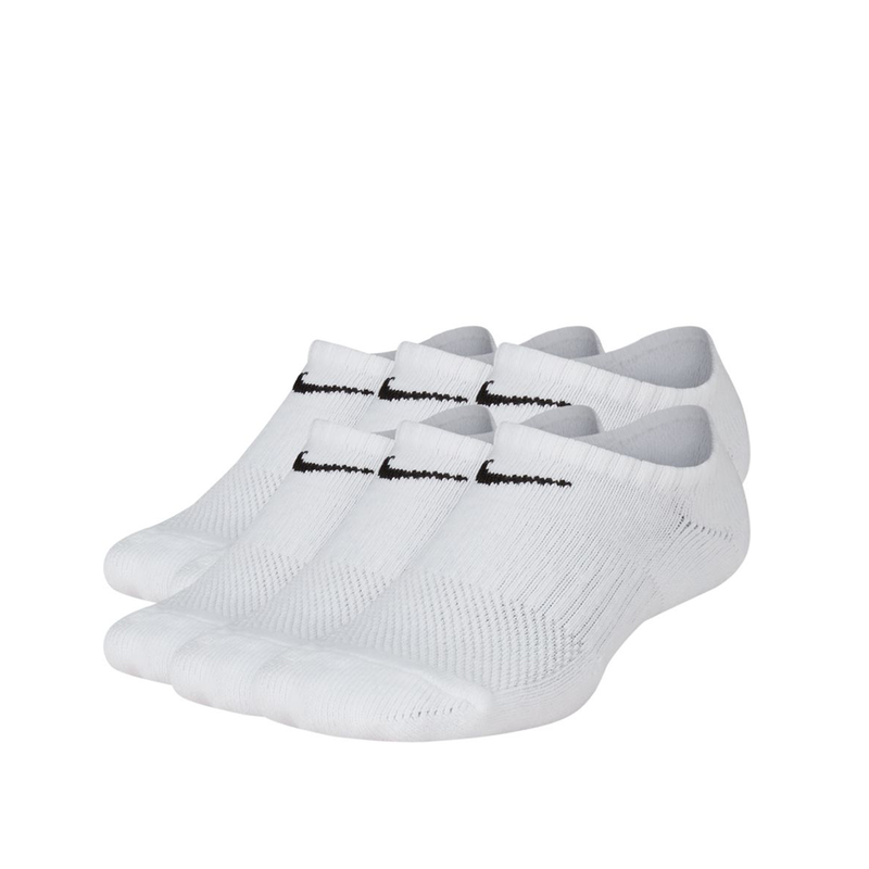 Performance Cushioned No-Show Training Socks 6-Pack (Junior) - White-Socks-online tennis store canada