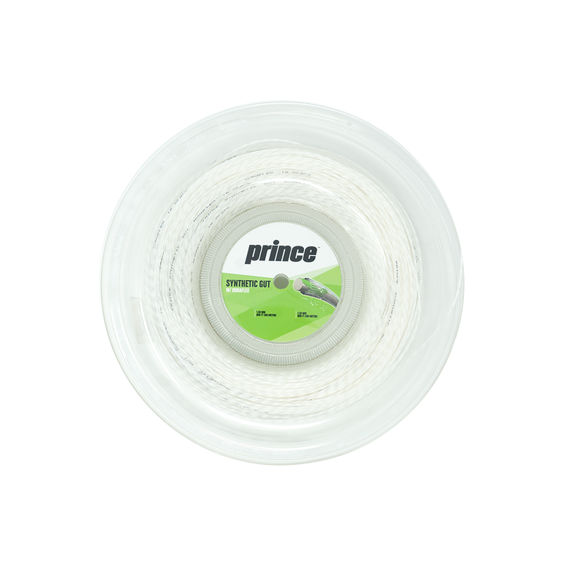 Prince Duraflex Synthetic Gut 15L Reel (200M) - White-Tennis Strings-online tennis store canada
