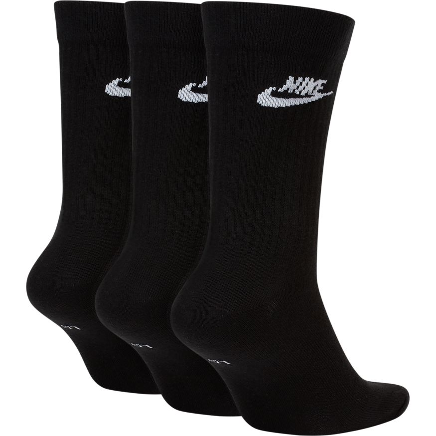Nike Sportswear Everyday Essential Crew Socks (3-Pack) - Black