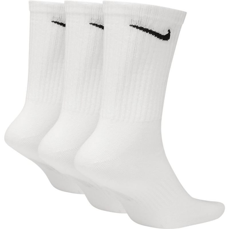Nike Everyday Cotton Lightweight Crew Socks (3 Pack) - White