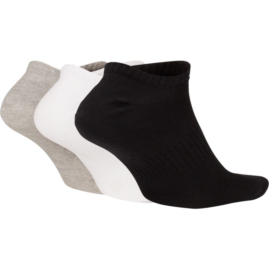 Nike Everyday Lightweight Training No-Show Socks (3-Pack) - Grey/White/Black