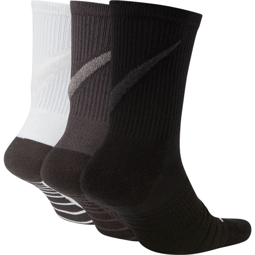 Nike Everyday Max Cushion Crew Socks (3-Pack) - Black/White/Grey