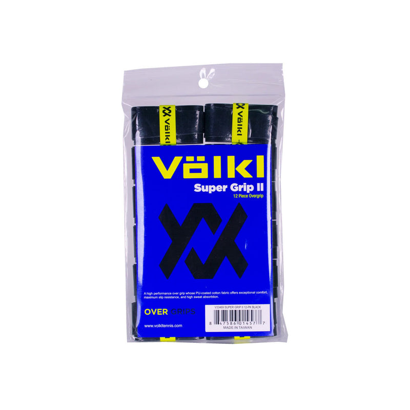 Volkl Super Grip II Over Grip 12 Pack - Black