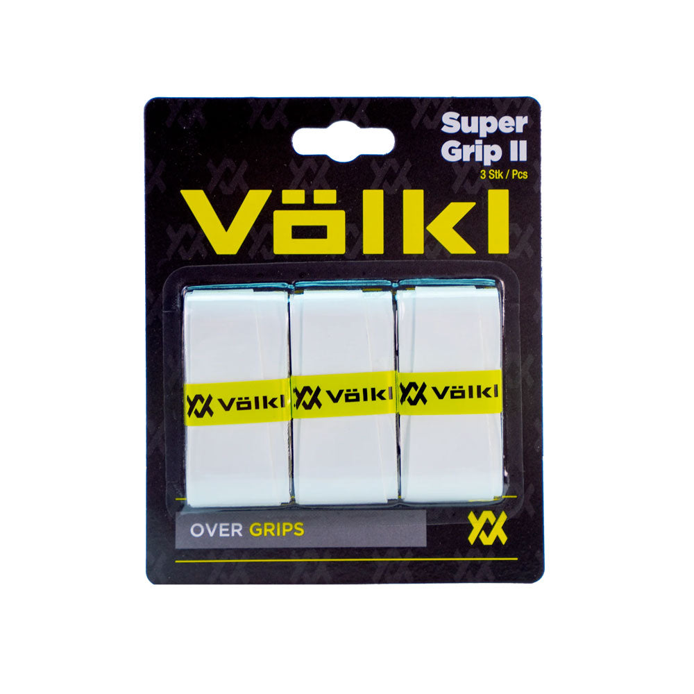 Volkl Super Grip II Over Grip 3 Pack - White