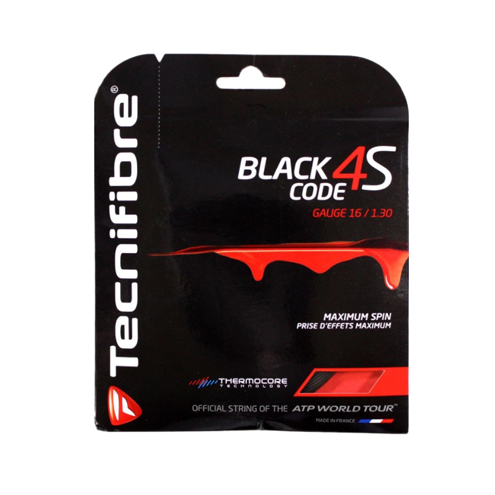 Pack de 4 Tecnifibre Black Code 16S - Noir