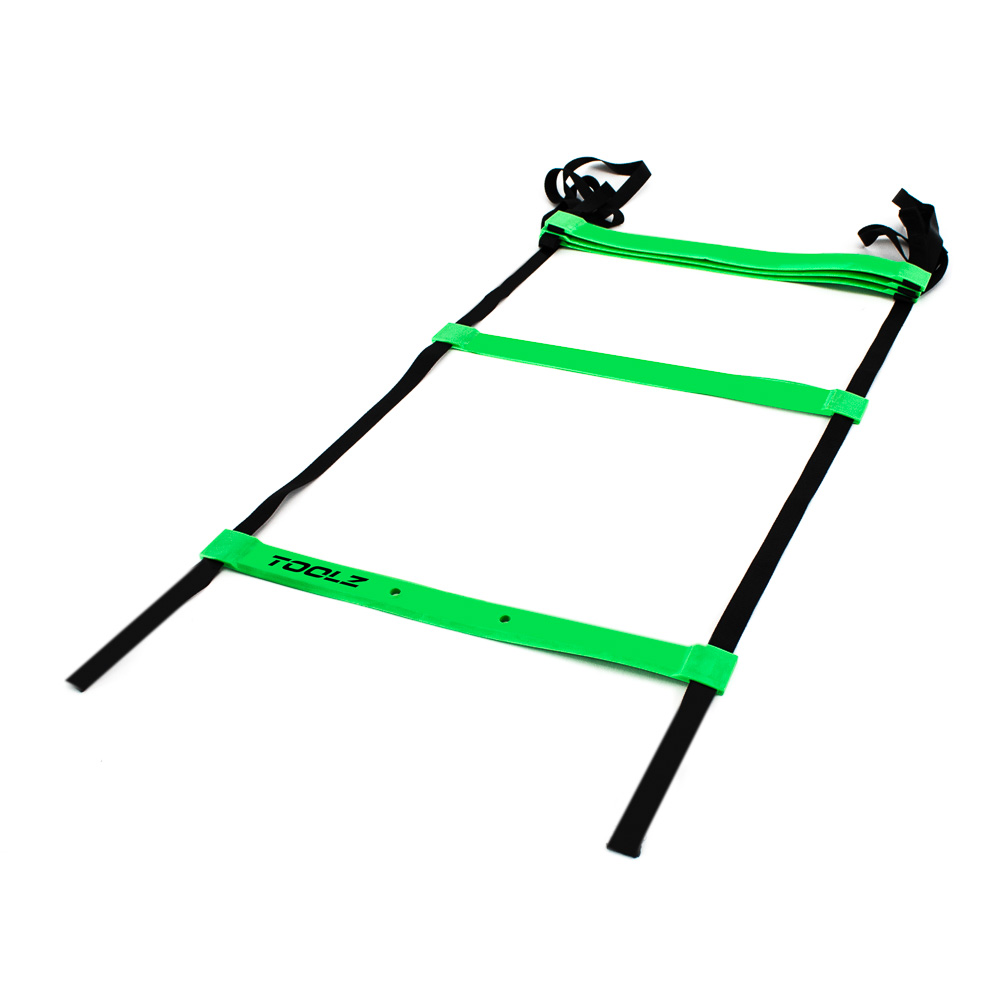 Toolz Soft Agility Ladder (2m) - Black/Green