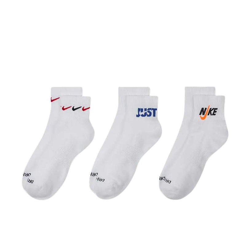 Nike Everyday Plus Cushioned Ankle Socks (3-Pack) - Multi-Colour