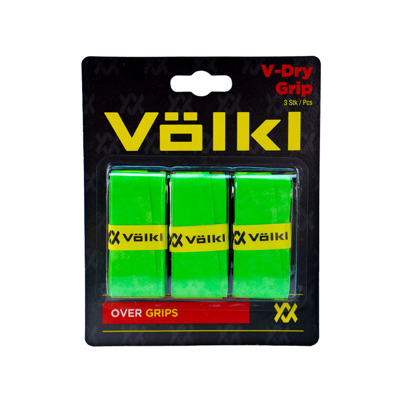 Volkl V-Dry Over Grip 3 Pack - Neon Green