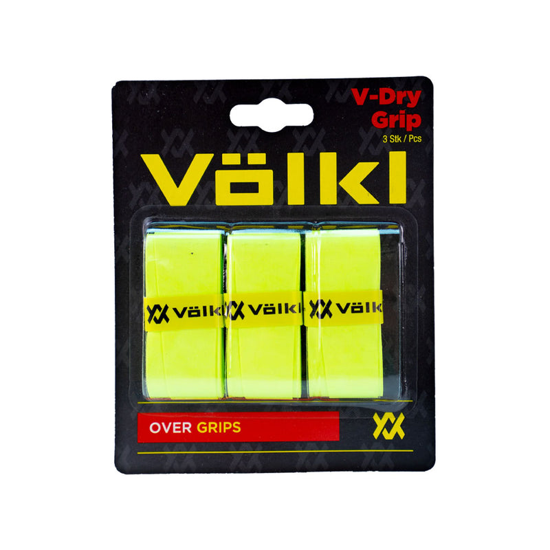 Volkl V-Dry Over Grip 3 Pack - Neon Yellow