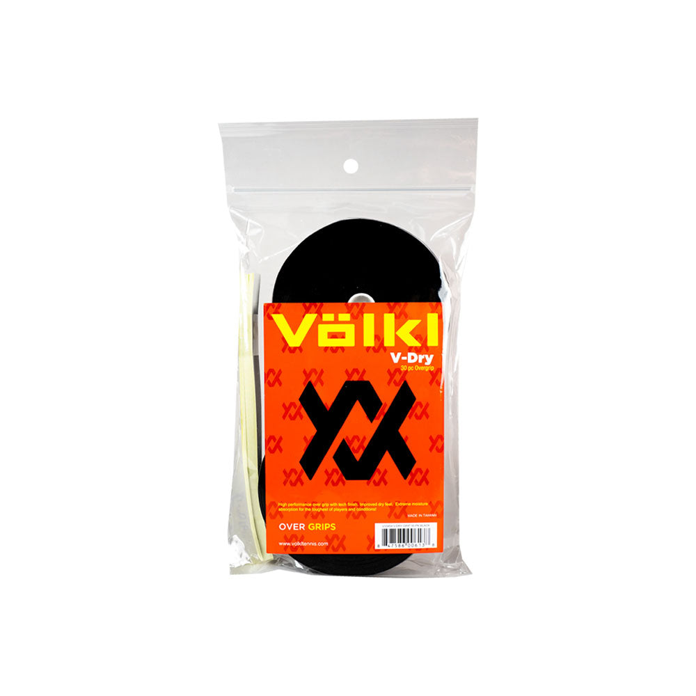 Volkl V-Dry Over Grip 30 Pack - Black