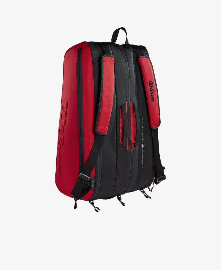 Wilson Clash V2 Super Tour 15 Pack Bag - Black/Red