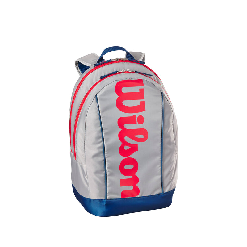 Wilson Junior Backpack - Light Grey/Red/Blue