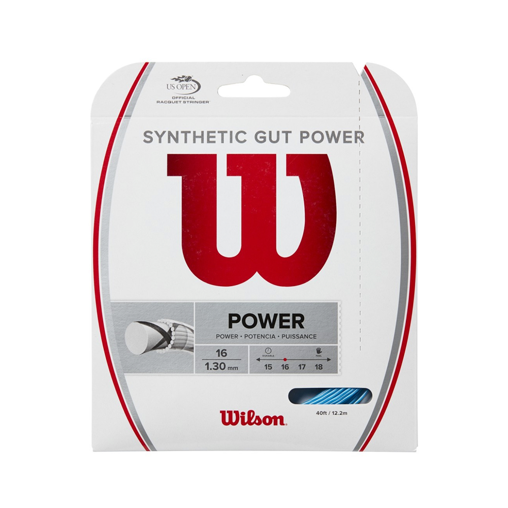 Wilson Synthetic Gut Power 16 Pack - Bleu