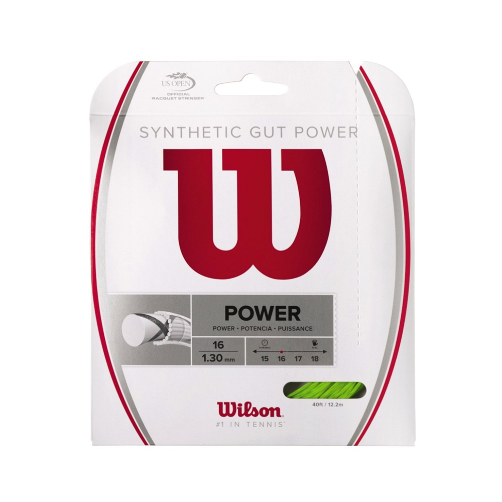 Wilson Synthetic Gut Power 16 Pack - Citron Vert