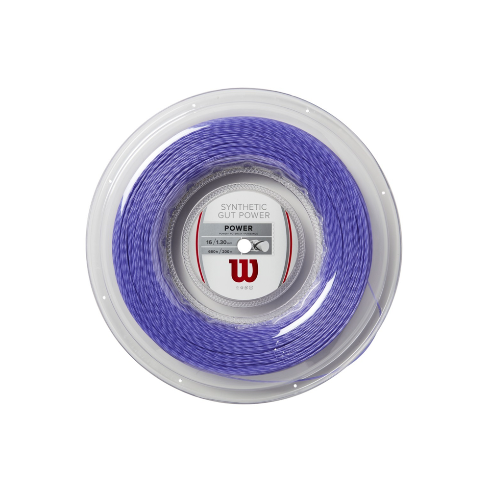 Wilson Synthetic Gut Power 16 Reel (200m) - Purple