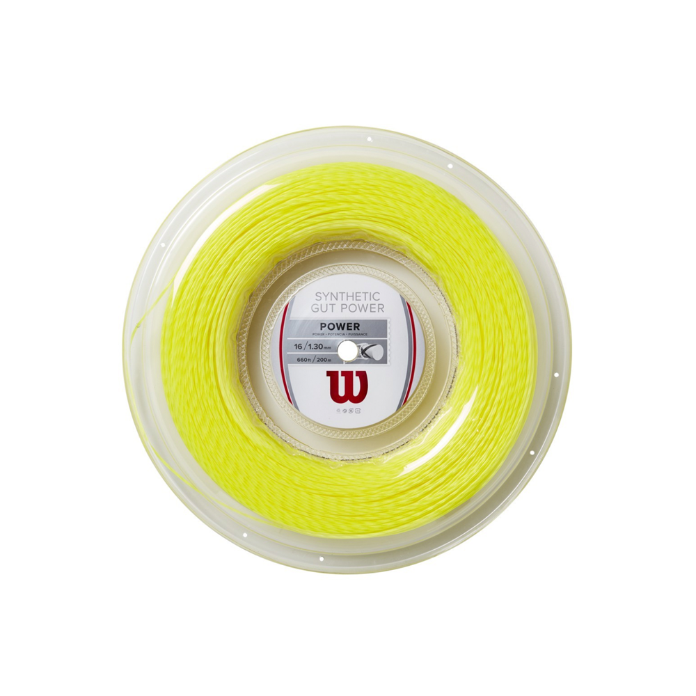 Wilson Synthetic Gut Power 16 Reel (200m) - Yellow