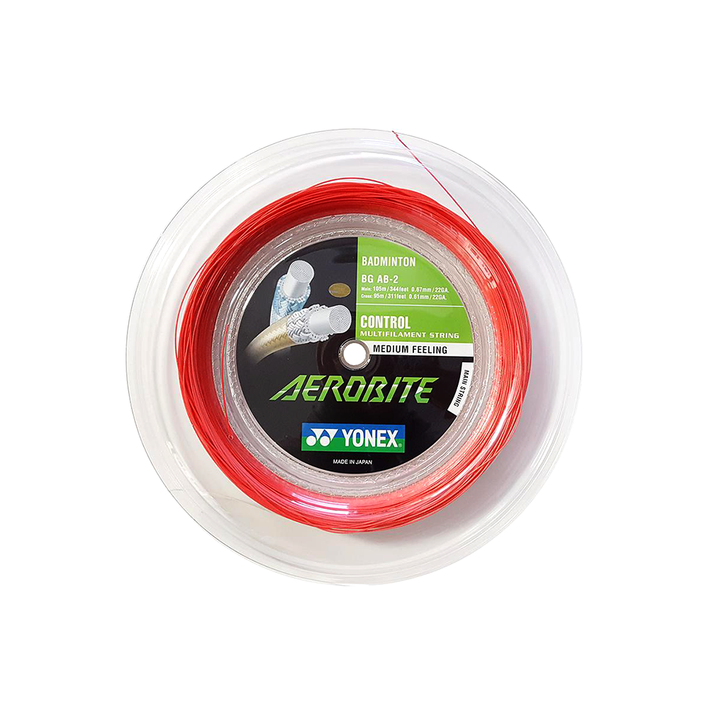 Yonex Aerobite (200M) - Red/White-Badminton Strings-online tennis store canada