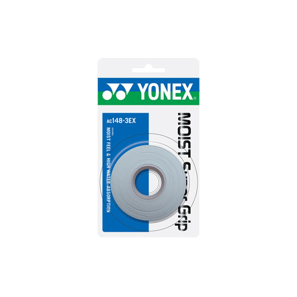 Yonex Moist Super Grip Overgrips (3-Pack) - White
