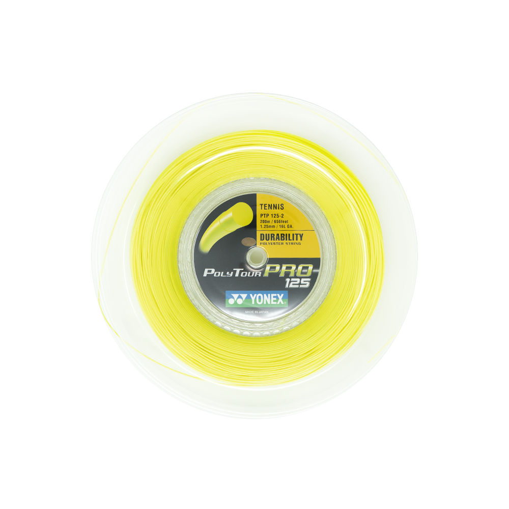 Yonex Poly Tour Pro 125 16L (200M) - Yellow-Tennis Strings-online tennis store canada