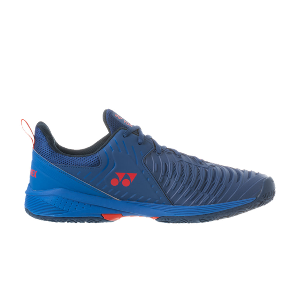 Yonex Power Cushion Sonicage 3 Clay (Men's) - Navy/Red