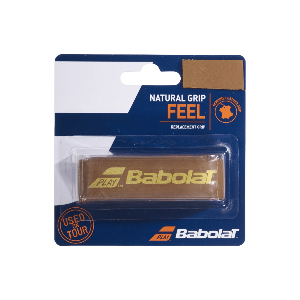 Poignée de rechange en cuir naturel Babolat.