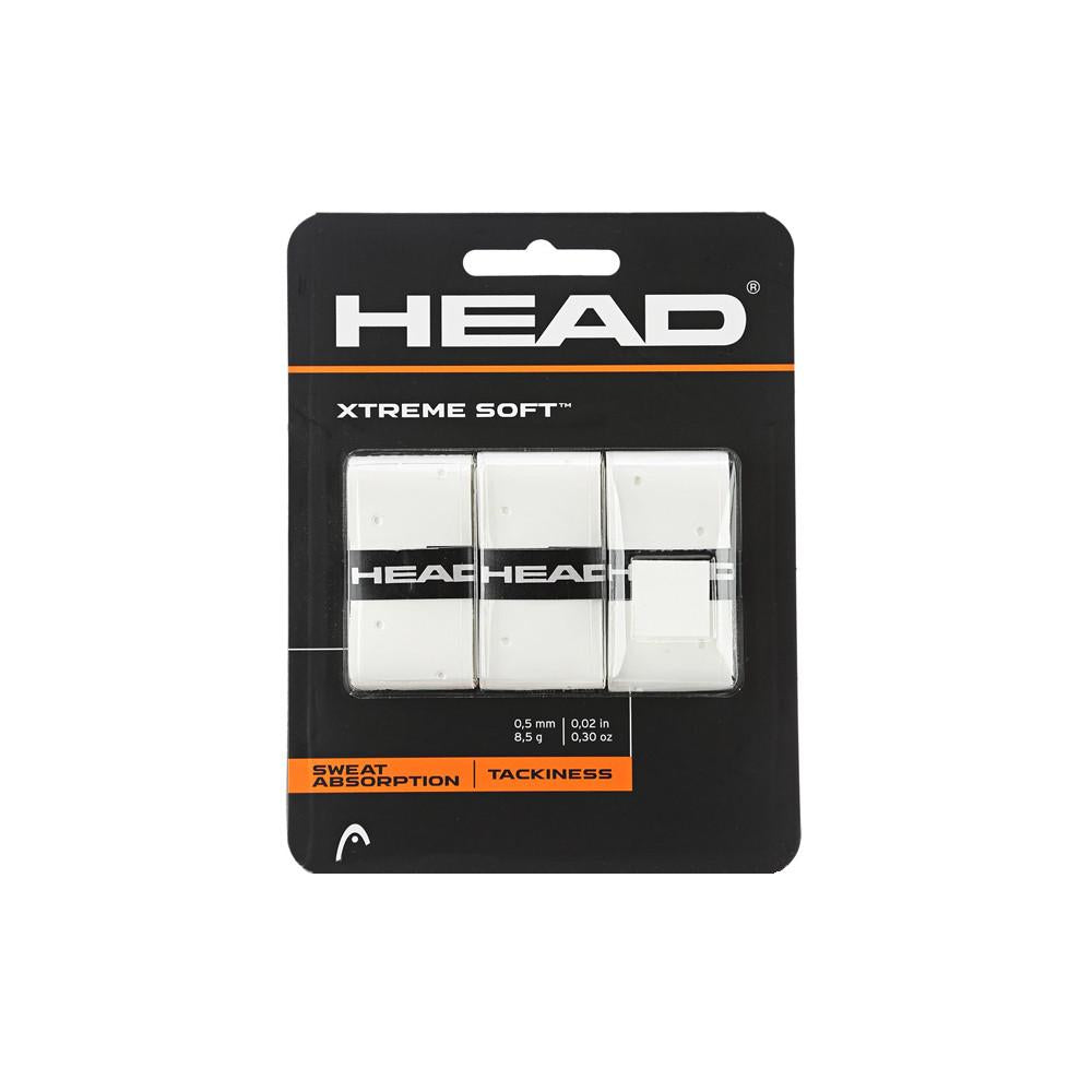 HEAD Xtreme Soft Overgrip (3 pack) - White-Grips- Canada Online Tennis Store Shop