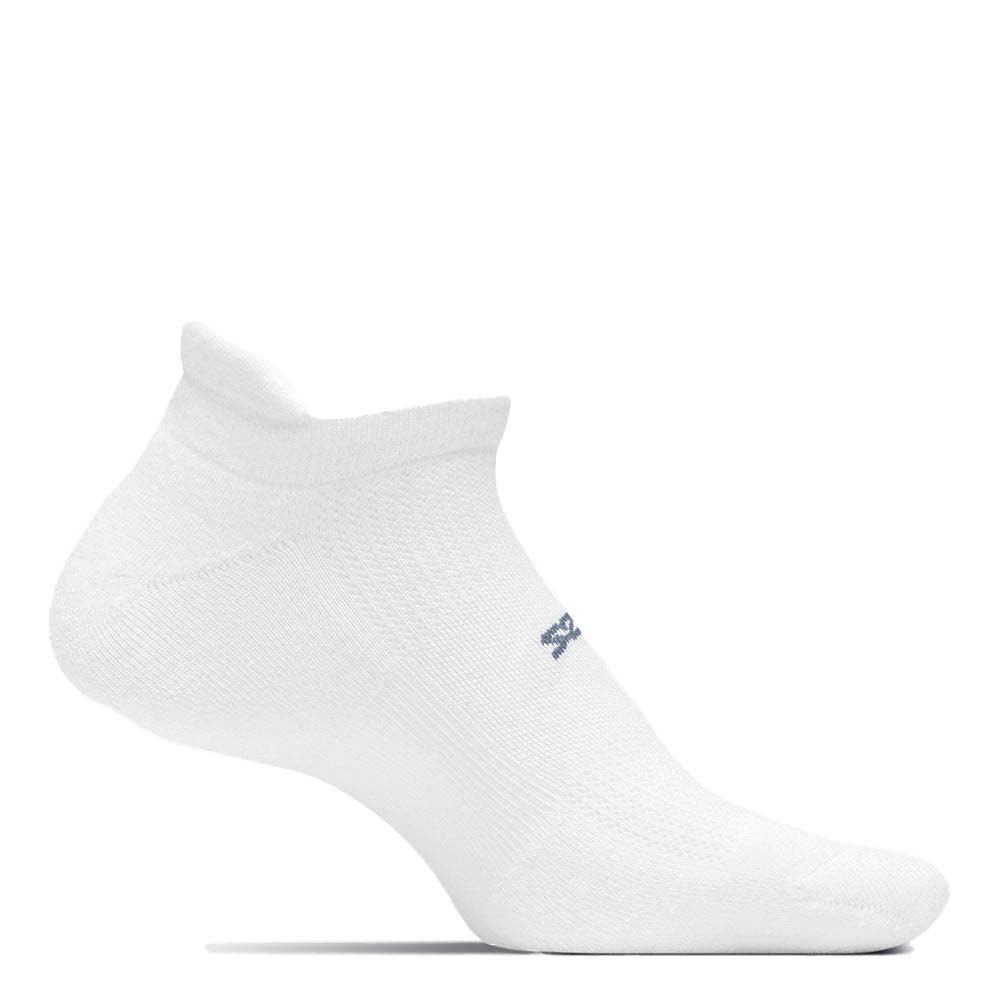 Feetures High Performance Cushion No Show Tab (Unisex) - White