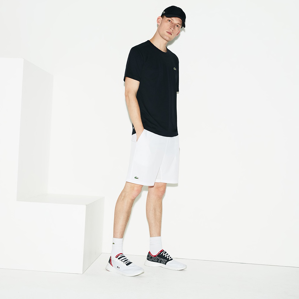 Lacoste Sport Tennis Stretch Shorts (Men's) - White-Bottoms- Canada Online Tennis Store Shop