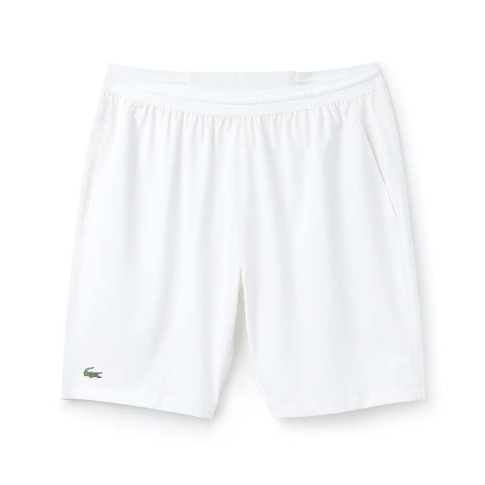 Lacoste Sport Tennis Stretch Shorts (Men's) - White-Bottoms- Canada Online Tennis Store Shop