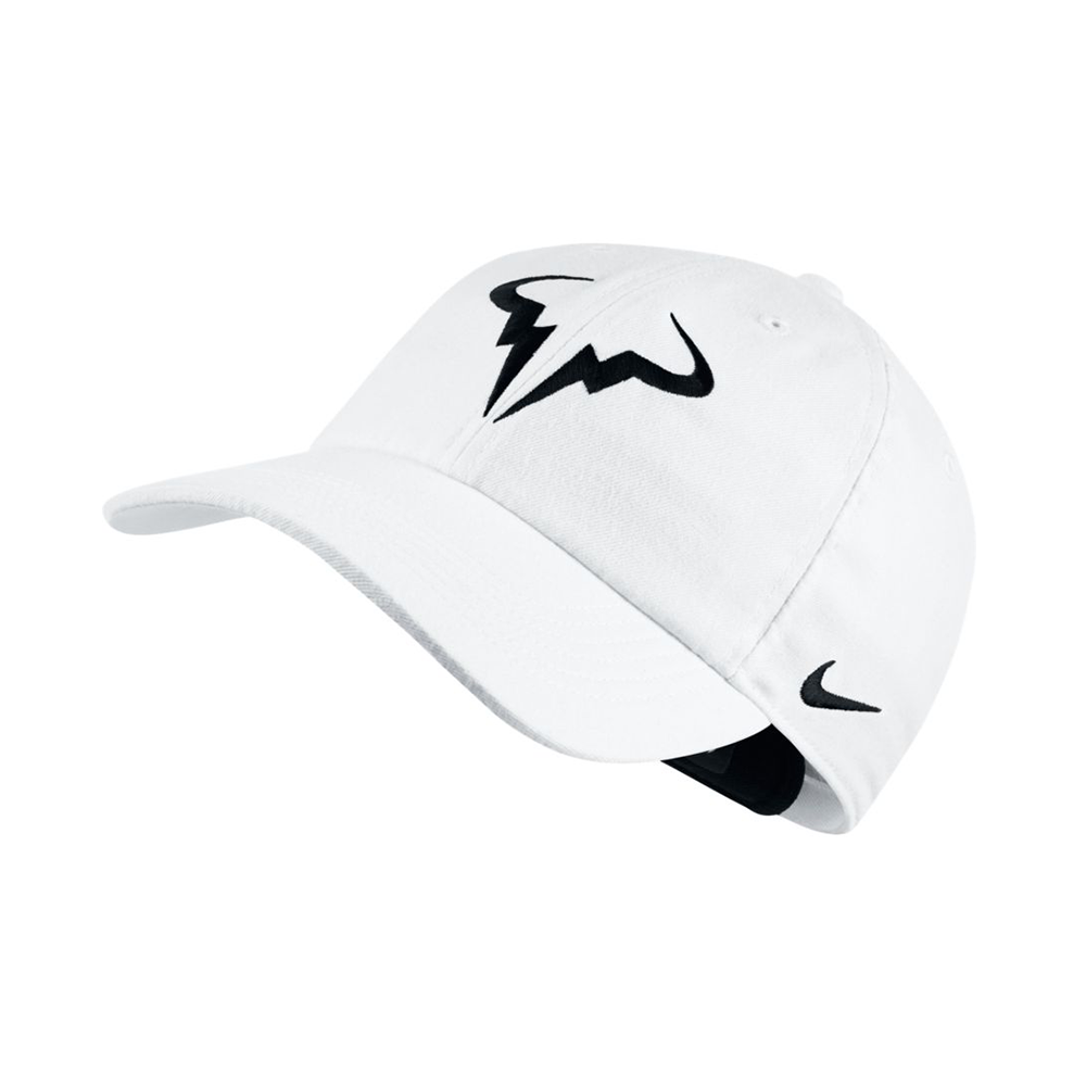 Nike AeroBill Heritage86 Rafa Hat - White/Black-Hats- Canada Online Tennis Store Shop