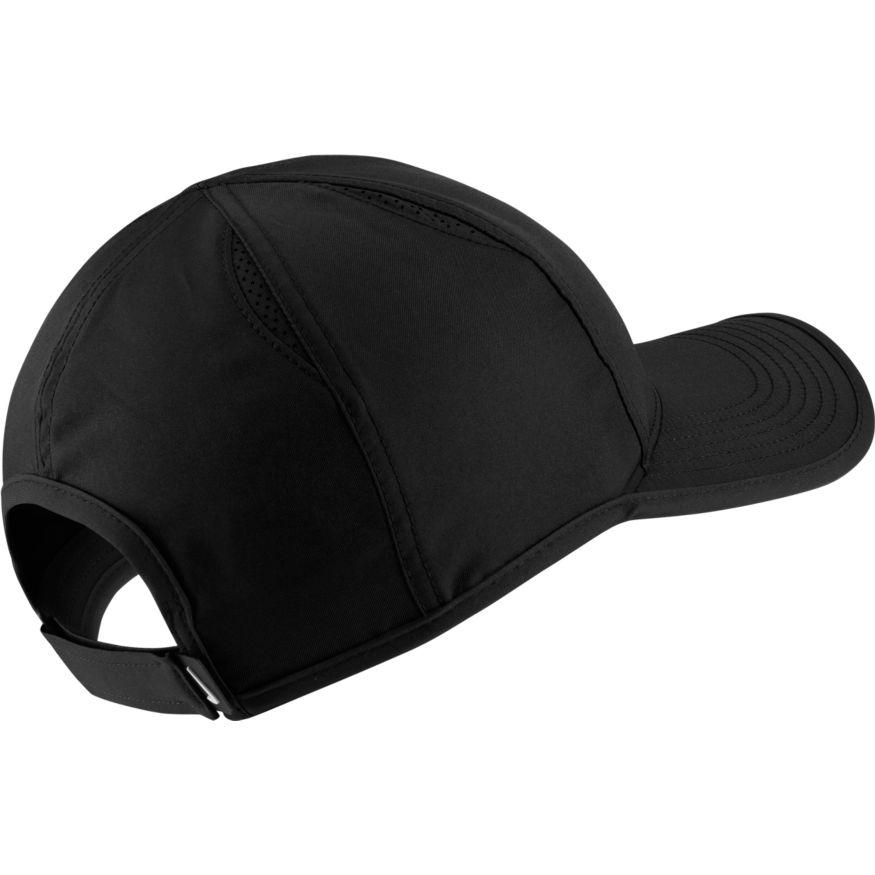Nike Court AeroBill Featherlight Tennis Cap (Women's Fit) - Black/White-Hats- Canada Online Tennis Store Shop
