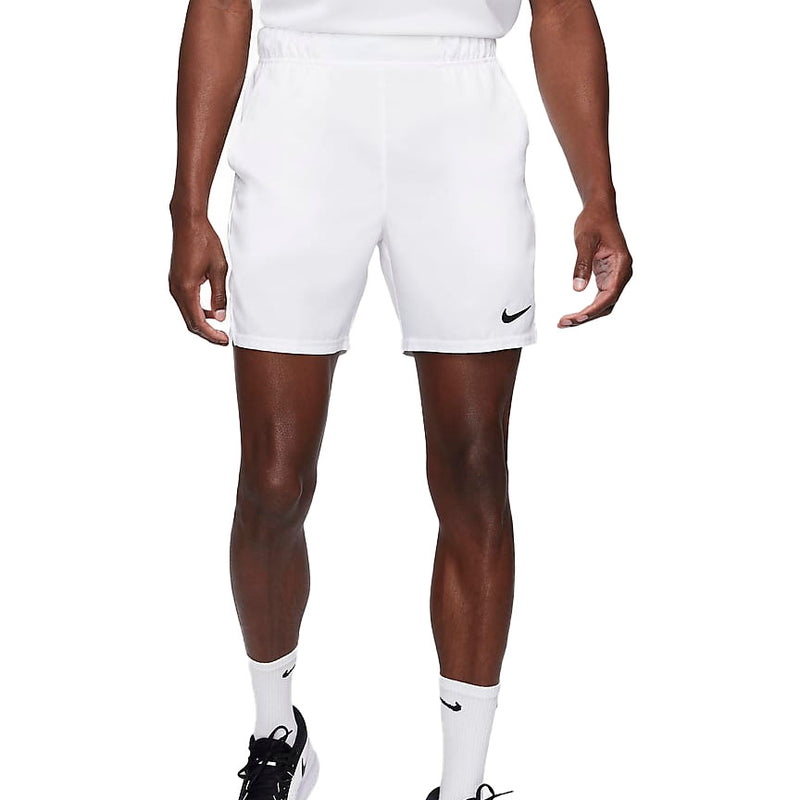 Nike Court Dri-Fit Victory Short 7" (Men's) - White/Black