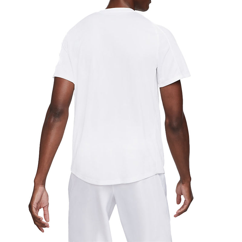 Nike Court Dri-Fit Victory Top (Men's) - White/White/Black
