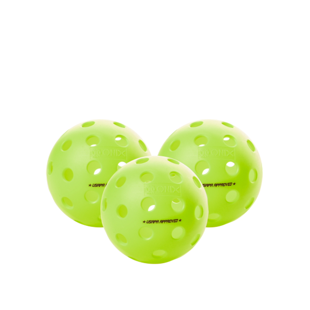 Onix Fuse G2 Outdoor Pickleball (3 Balls) - Green-Pickleballs- Canada Online Tennis Store Shop
