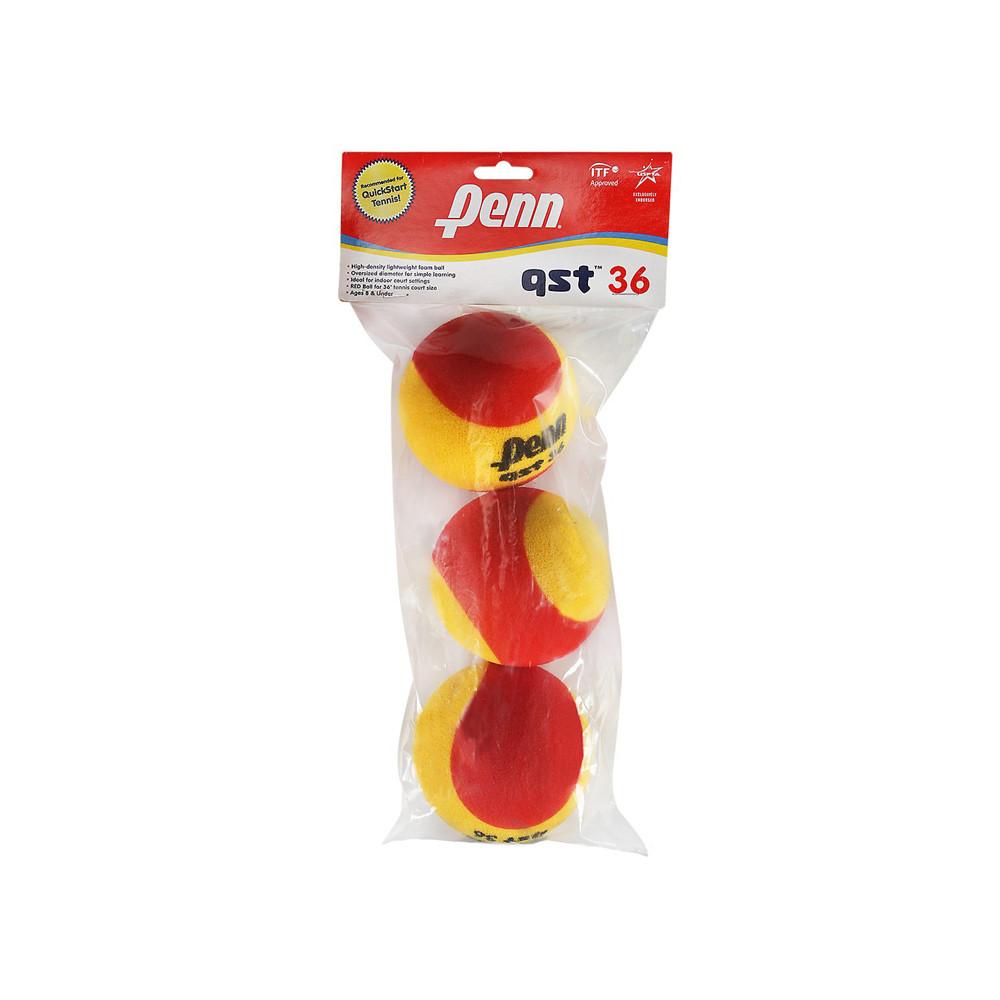 Penn QST 36 Foam - Individual Pack (3 Balls)-Tennis Balls- Canada Online Tennis Store Shop