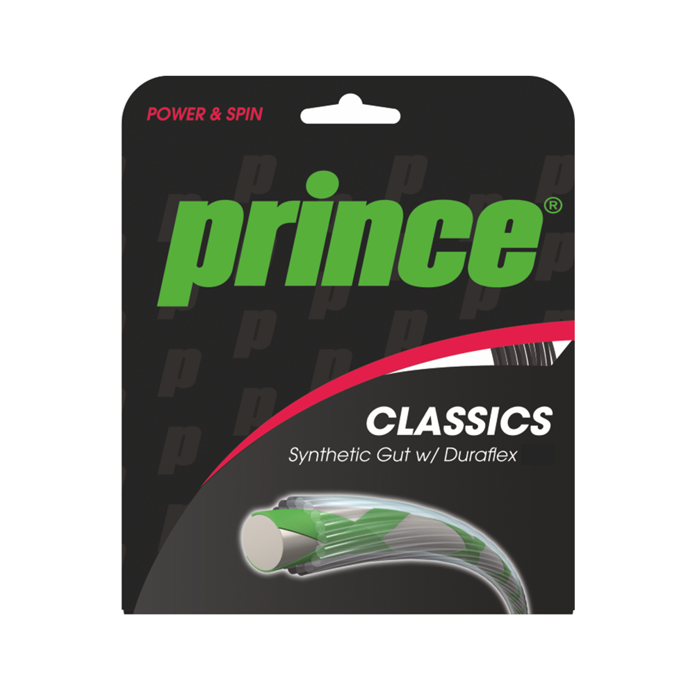 Prince Classics Synthetic Gut 16 Pack - Blanc-Cordages de Tennis- Boutique de Tennis en Ligne au Canada