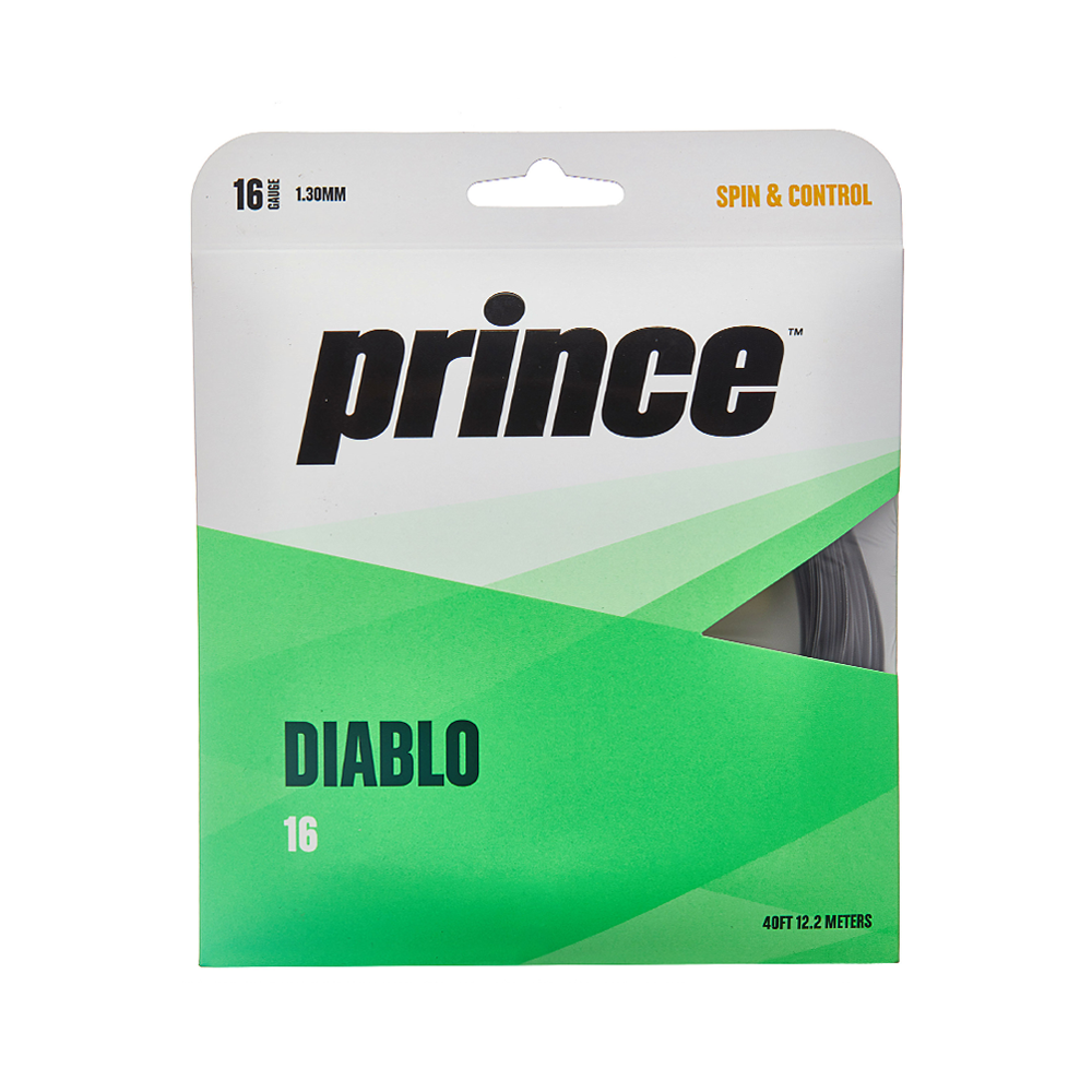 Prince Diablo 16 Pack - Silver-Tennis Strings- Canada Online Tennis Store