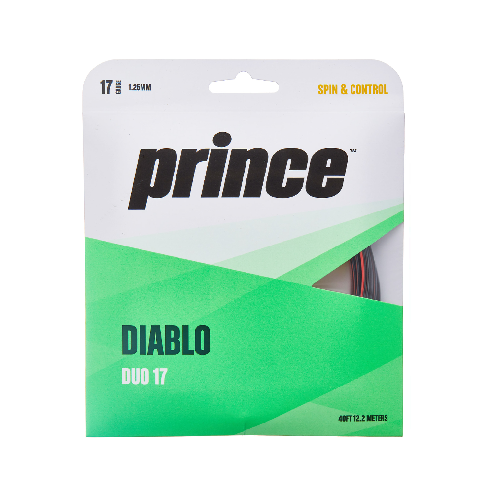 Prince Diablo Duo 17 Pack - Black/Red-Tennis Strings- Canada Online Tennis Store Shop