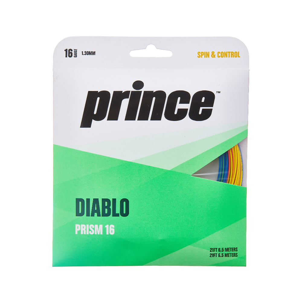 Prince Diablo Prism 16 Pack - Blue/Green/Red/Yellow-Tennis Strings- Canada Online Tennis Store Shop