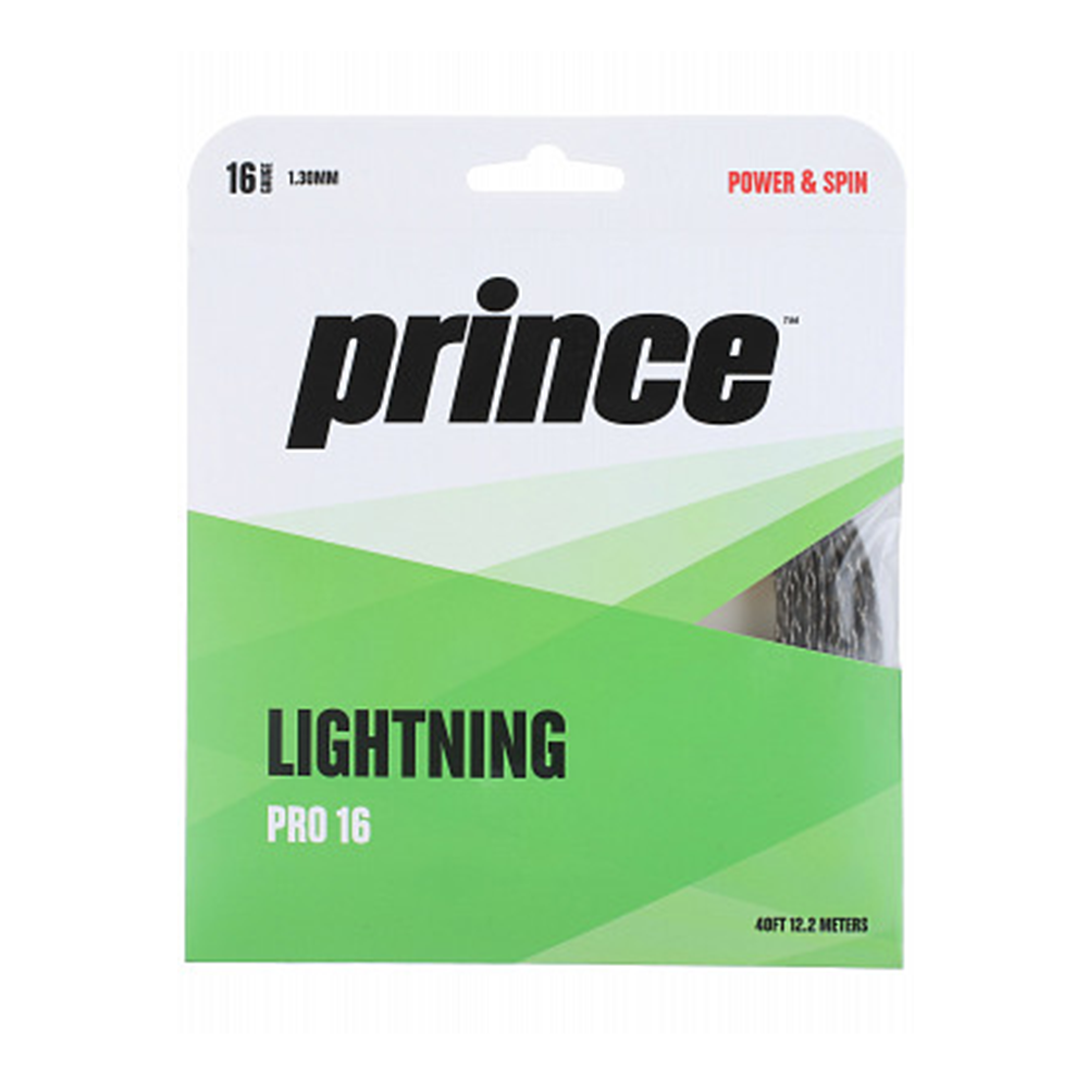 Prince Lightning Pro 16 Pack - Black-Tennis Strings- Boutique de Tennis en Ligne au Canada