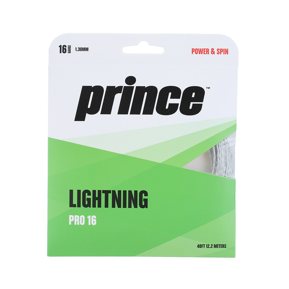 Prince Lightning Pro 16 Pack - Silver-Tennis Strings- Boutique de Tennis en Ligne au Canada