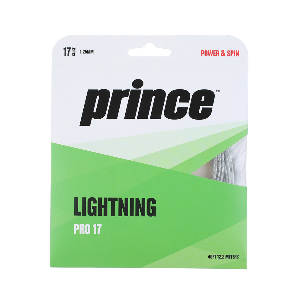 Prince Lightning Pro 17 Pack - Silver-Tennis Strings- Boutique de Tennis en Ligne au Canada