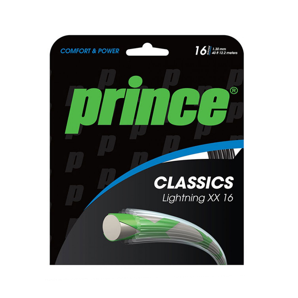 Prince Lightning XX 16 Pack - Black-Tennis Strings- Boutique de Tennis en Ligne au Canada
