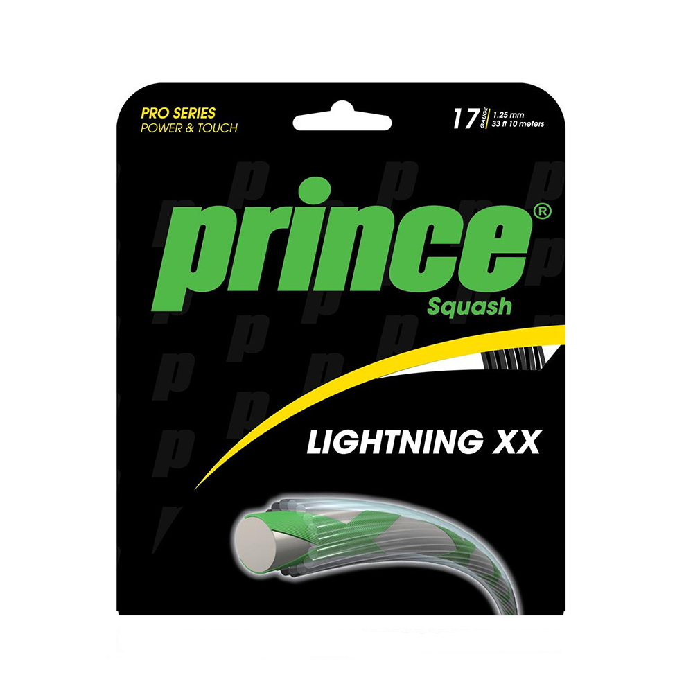 Prince Lightning XX 17 Pack - Cordages Squash Noirs- Boutique de Tennis en Ligne Canada