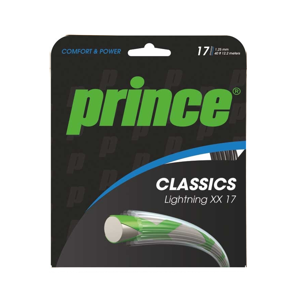 Prince Lightning XX 17 Pack - Black-Tennis Strings- Boutique de Tennis en Ligne au Canada