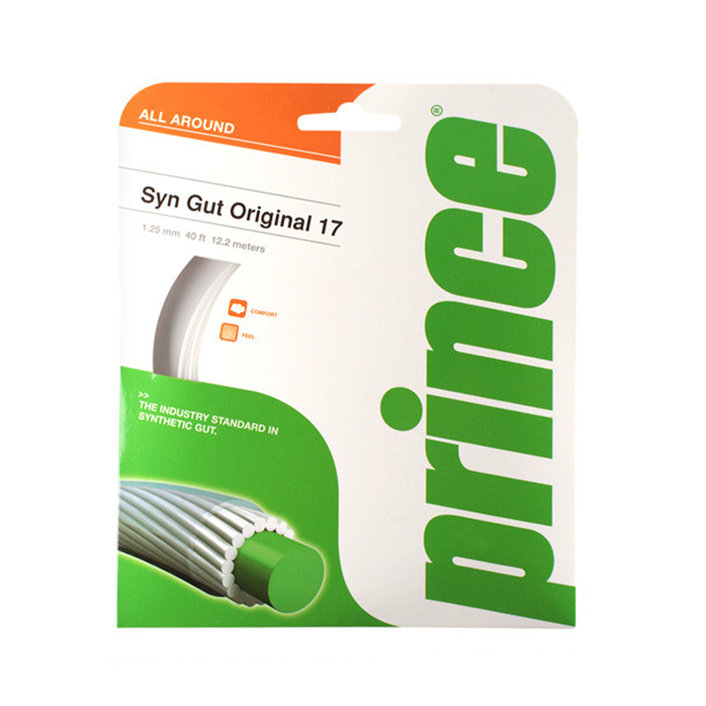 Prince Synthetic Gut 17 Original - White-Tennis Strings- Canada Online Tennis Store Shop
